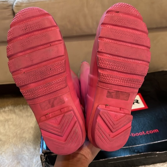 Hunter Original Gloss Rain Boot Size 6 Pink - Picture 4 of 7